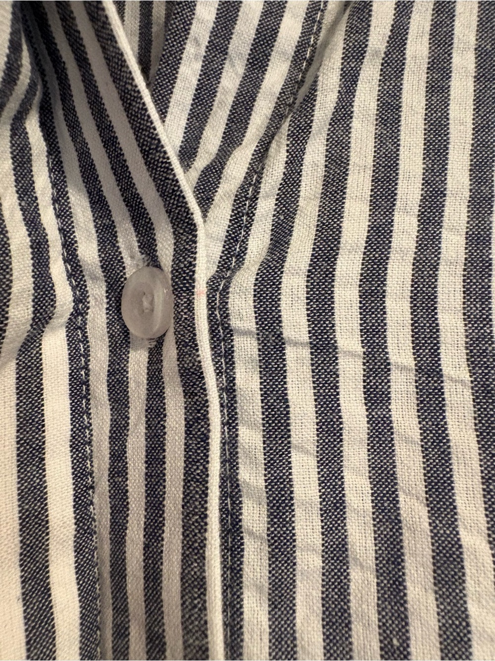 Vermont Country Store Seersucker Tiered Maxi Shirt Dress Striped Coastal Grandma - Picture 3 of 12